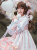 T-shirt Tea Party Lolita Blanc à manches longues Blouse Polyester Sweet Lolita