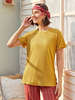 T-shirt Tops Femmes Courts à Col Rond avec Manches Courtes Unicolore T-shirt Top Femmes Courts