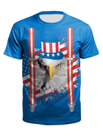 T-shirts à manches courtes pour hommes en bleu
