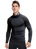 T-shirts Casual Col Haut Oversize Manches Longues