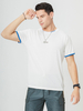 T-shirts Casual Jewel Neck Color Block Manches Courtes