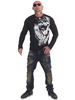 T-shirts Chic Col Bijoux Manches Longues