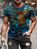 T-shirts Chic Col rond Imprimé Manches Courtes