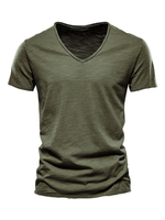 T-shirts Chic Col V Manches Courtes