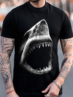 T-shirts Chic Jewel Neck Imprimé Manches Courtes
