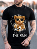 T-shirts Chic Jewel Neck Imprimé Manches Courtes
