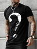 T-shirts Chic Jewel Neck Imprimé Manches Courtes