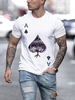 T-shirts Chic Jewel Neck Imprimé Manches Courtes