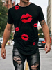 T-shirts Chic Jewel Neck Imprimé Manches Courtes