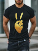 T-shirts Chic Jewel Neck Imprimé Manches Courtes