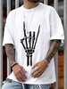 T-shirts Chic Jewel Neck Imprimé Manches Courtes