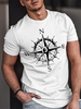 T-shirts Chic Jewel Neck Imprimé Manches Courtes