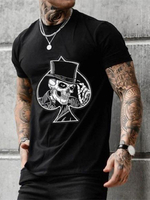 T-shirts Chic Jewel Neck Imprimé Manches Courtes