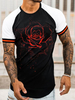 T-shirts Chic Jewel Neck Imprimé Manches Courtes