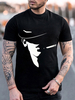 T-shirts Chic Jewel Neck Imprimé Manches Courtes