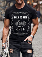 T-shirts Chic Jewel Neck Imprimé Manches Courtes