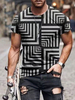 T-shirts Chic Jewel Neck Imprimé Manches Courtes