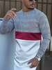 T-shirts Chic Jewel Neck Imprimé Manches longues