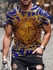 T-shirts Classique Col Bijou Imprimé Manches Courtes