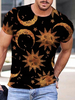 T-shirts Classique Col Bijou Imprimé Manches Courtes