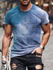 T-shirts Classique Col Bijou Imprimé Manches Courtes