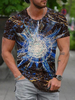 T-shirts Classique Col Bijou Imprimé Manches Courtes