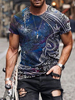T-shirts Classique Col Bijou Imprimé Manches Courtes
