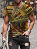 T-shirts Classique Col Bijou Imprimé Manches Courtes