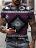 T-shirts Classique Col rond Imprimé Manches Courtes