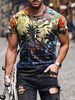 T-shirts Classique Col rond Imprimé Manches Courtes