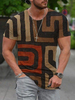 T-shirts Classique Col rond Imprimé Manches Courtes