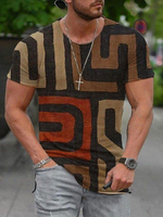 T-shirts Classique Col rond Imprimé Manches Courtes