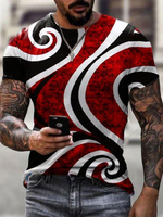 T-shirts Classique Col rond Imprimé Manches Courtes