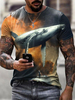 T-shirts Classique Col rond Imprimé Manches Courtes