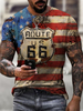 T-shirts Classique Col Rond Imprimé Manches Courtes