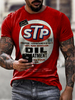 T-shirts Classique rouge Col Rond Imprimé Manches Courtes