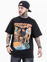 T-shirts Comfy Jewel Neck Imprimé Manches Courtes