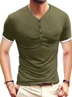 T-shirts Décontracté Col Bijou Manches Courtes