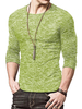 T-shirts Décontracté Col Bijou Oversize Manches Longues