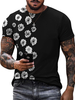 T-shirts Décontracté Col ras du cou Géométrique Manches courtes