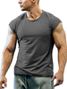 T-shirts Décontracté col rond chic unicolore
