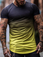 T-shirts Décontracté Jewel Neck Manches courtes