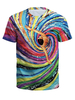 T-shirts imprimés en 3D à manches courtes pour hommes