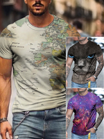 T-shirts manches Col rond courtes décontractées