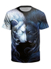 T-shirts pour hommes Imprimé en 3D à séchage rapide et ras du cou à manches courtes pour lété