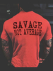 T-shirts rouge imprimé caractère Décontracté Manches Courtes