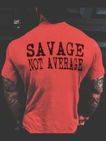 T-shirts rouge imprimé caractère Décontracté Manches Courtes