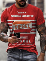 T-shirts rouge manches courtes décontractées homme chic