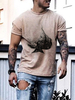 T-shirts Simple col rond Manches courtes