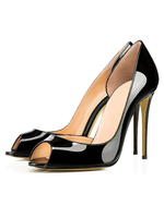 Talon haut escarpins femme bout ouvert